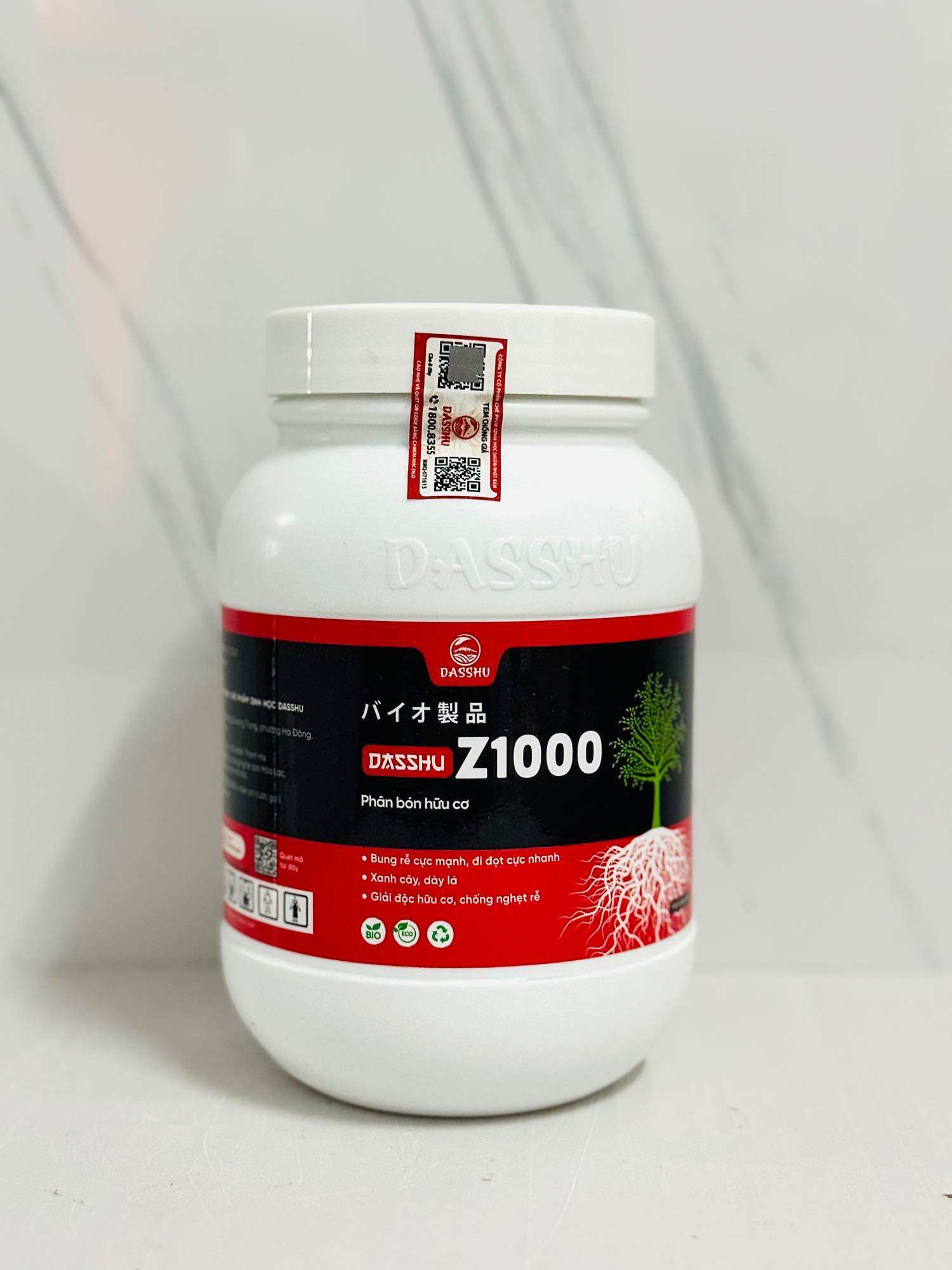  Phân bón DASSHU Z1000  hộp 1kg  ra rễ nhanh- bung đọt mạnh xanh cây dày lá 