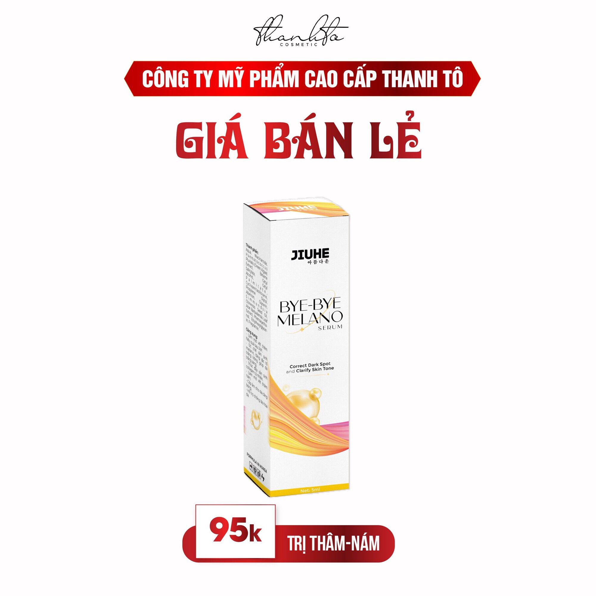 Serum jiuhe thâm bye bye melano thanh tô
