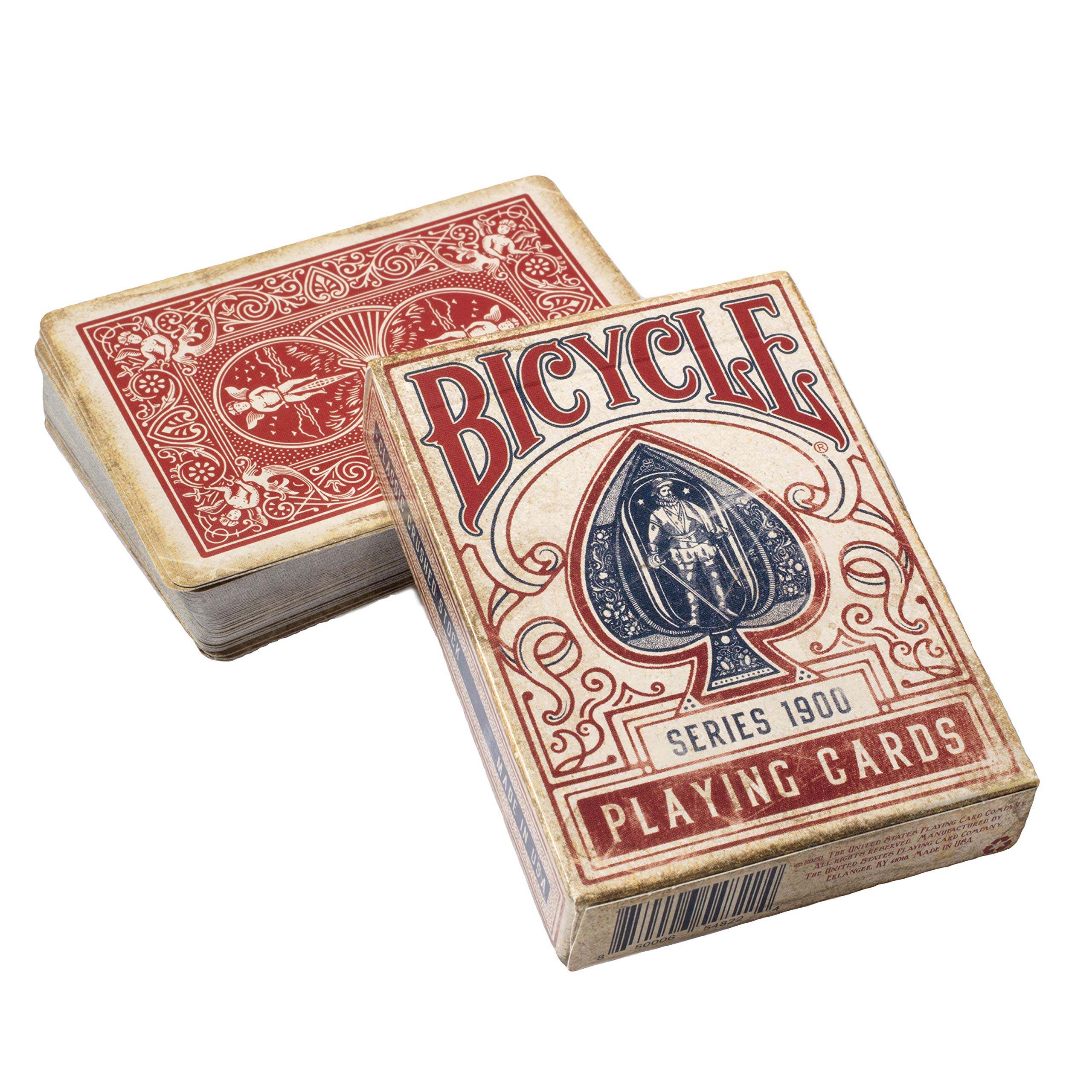 Bài tây Poker ảo thuật Ellusionist Bicycle Series 1900 Red Playing Cards