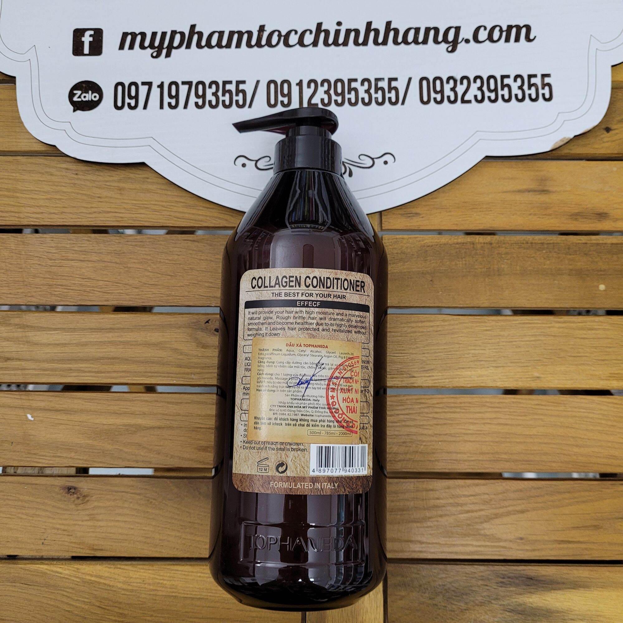 Dầu gội xả Top Haneda collagen 785ml