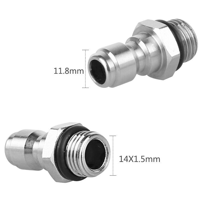 Đầu đực nối nhanh 1/4 inch, Nối súng phun với béc xịt rửa,bình phun bọt tuyết,máy xịt rửa xe cao áp
