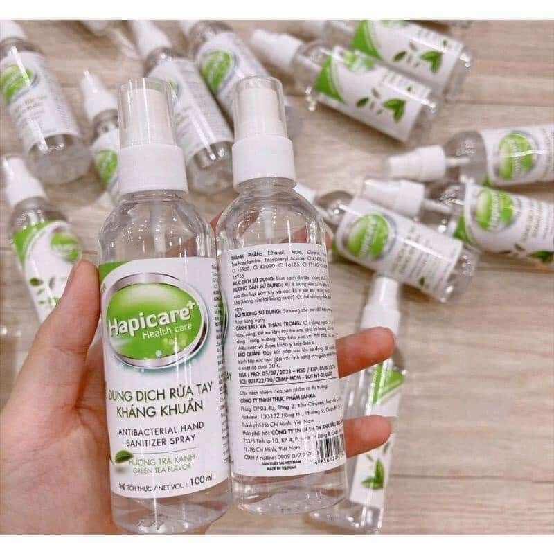 Dung dịch khử khuẩn HapiCare+ ( chai xịt 100ml)