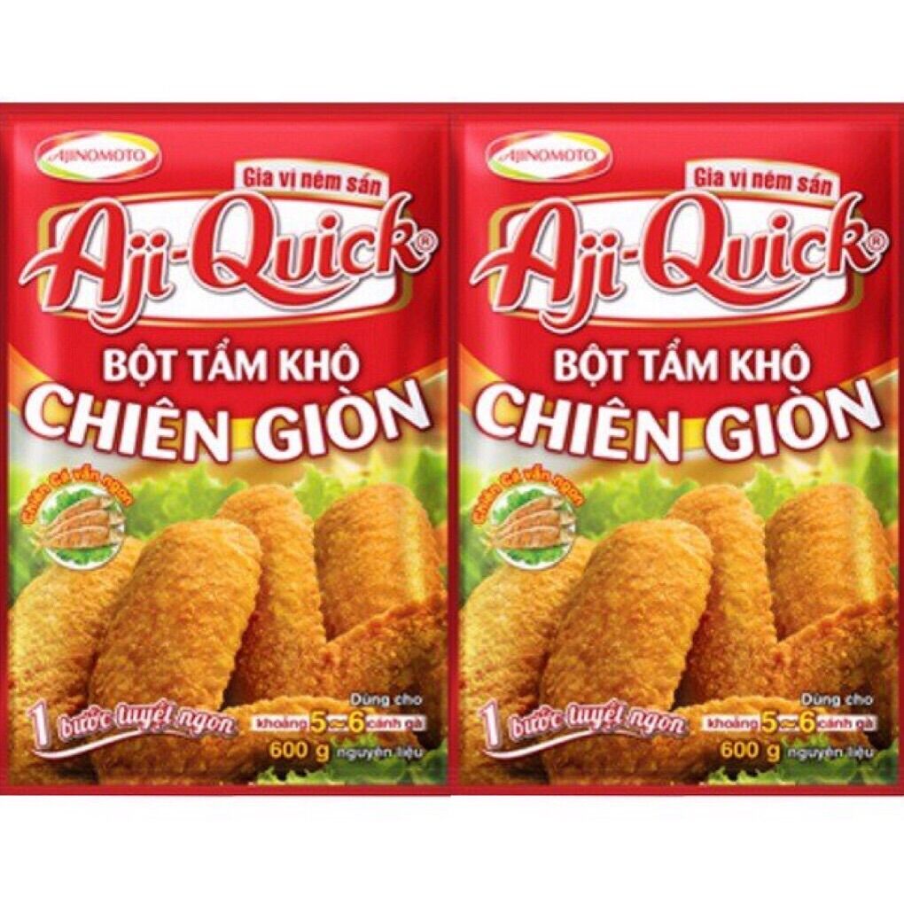 2 Gói Bột tẩm khô chiên giòn Aji-Quick gói 42g