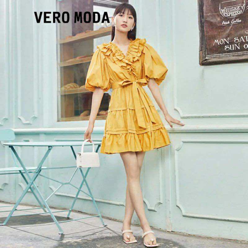 Vero Moda Đầm xoè tay phồng newtag