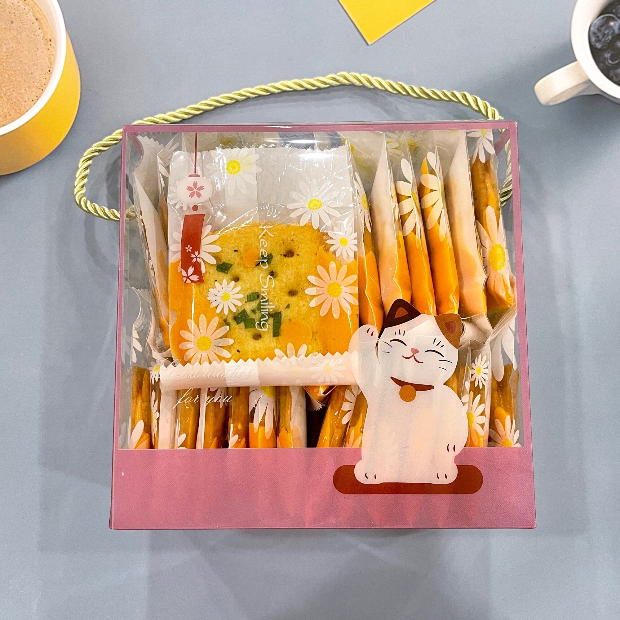 Bánh quy hành kẹp phomai Hộp 500gr, Bánh hành phomai dẻo, Bánh Ăn vặt, Bánh Handmade