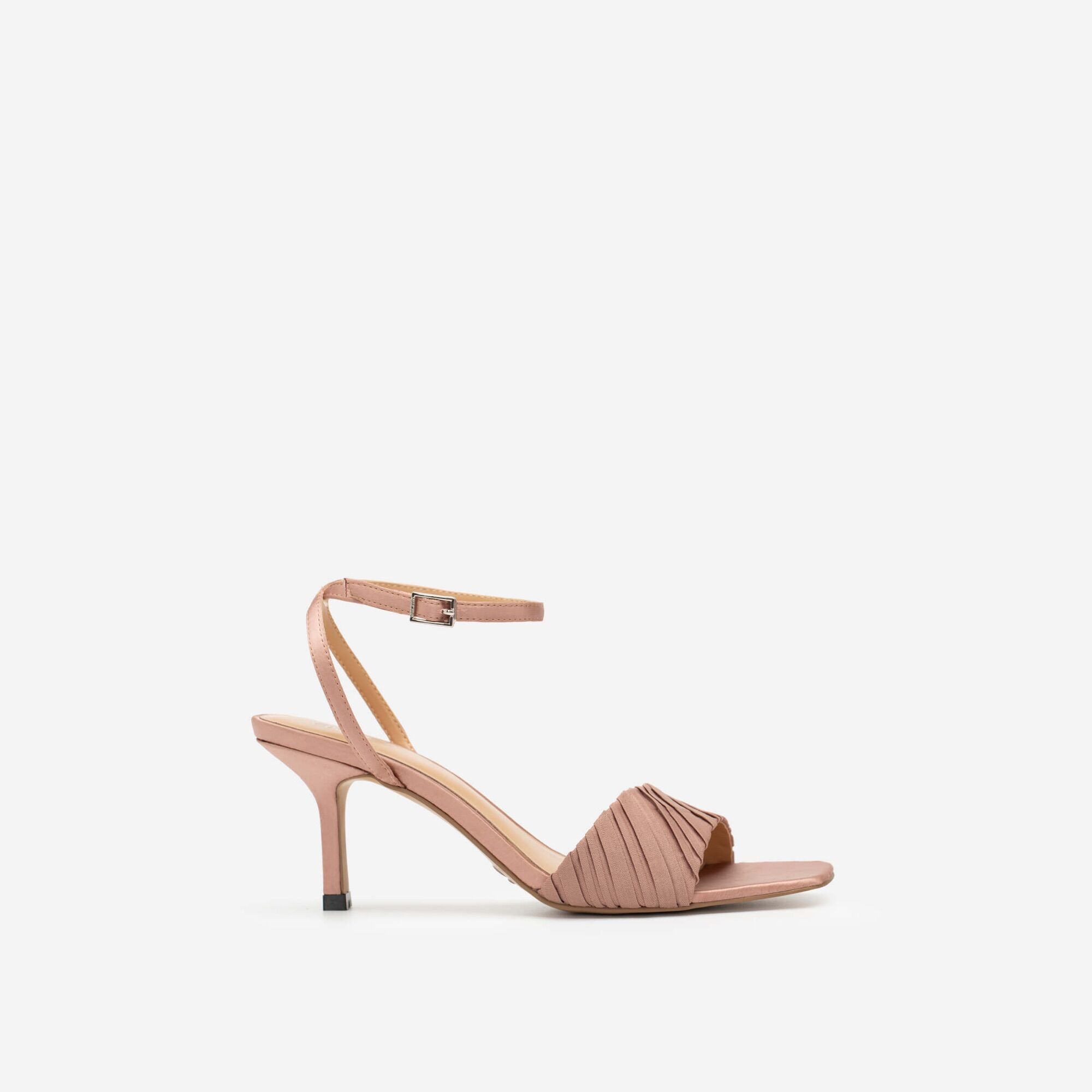 ❤ ❤. ❤. NEW HOT- Giày Nữ Ankle Strap Quai Ngang Xếp Ly VASCARA - SDN 0691 - Màu Hồng Đậm/Màu Đen