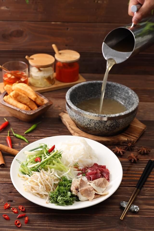 Bát đá thố đá giữ nhiệt 20cm phở bát đá cơm trộn bát đá