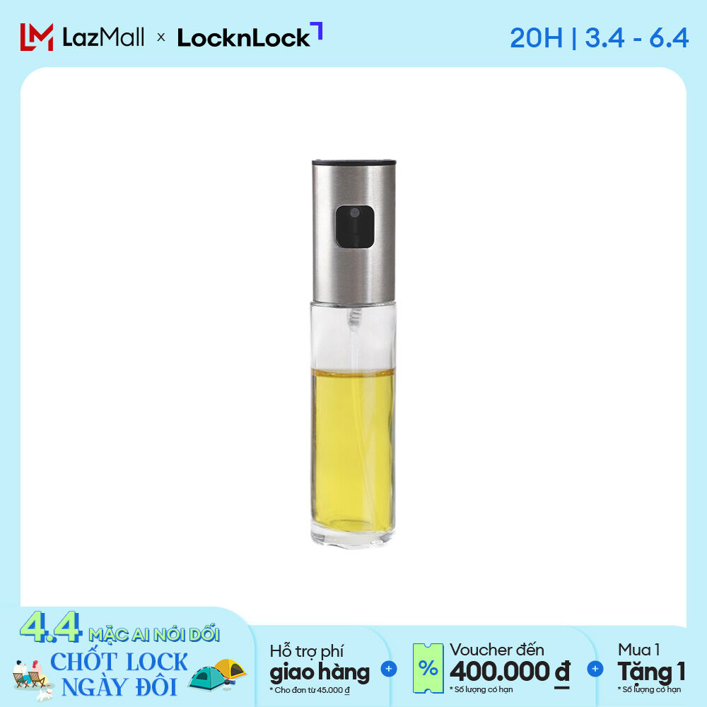 Bình xịt dầu ăn kèm phễu và cọ rửa Lock&Lock 100ml - CKO109