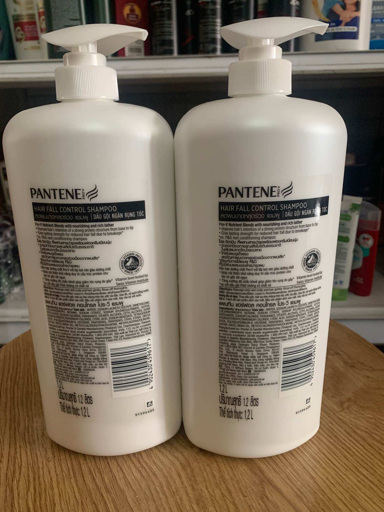 (Mẩu mới)Dầu gội Pantene ngăn rụng tóc 1200ml