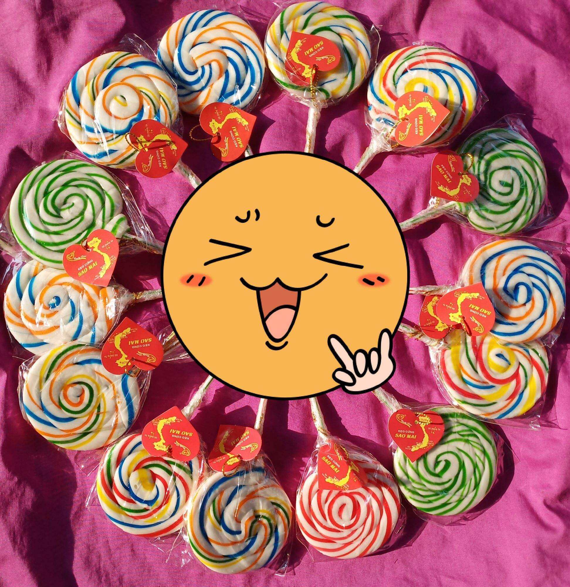 kẹo mút nhiều màu cho bé (conbo 5 cây)