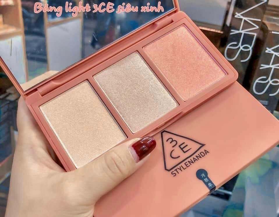 Phấn bắt sáng 3ce Strobing Skin Palette