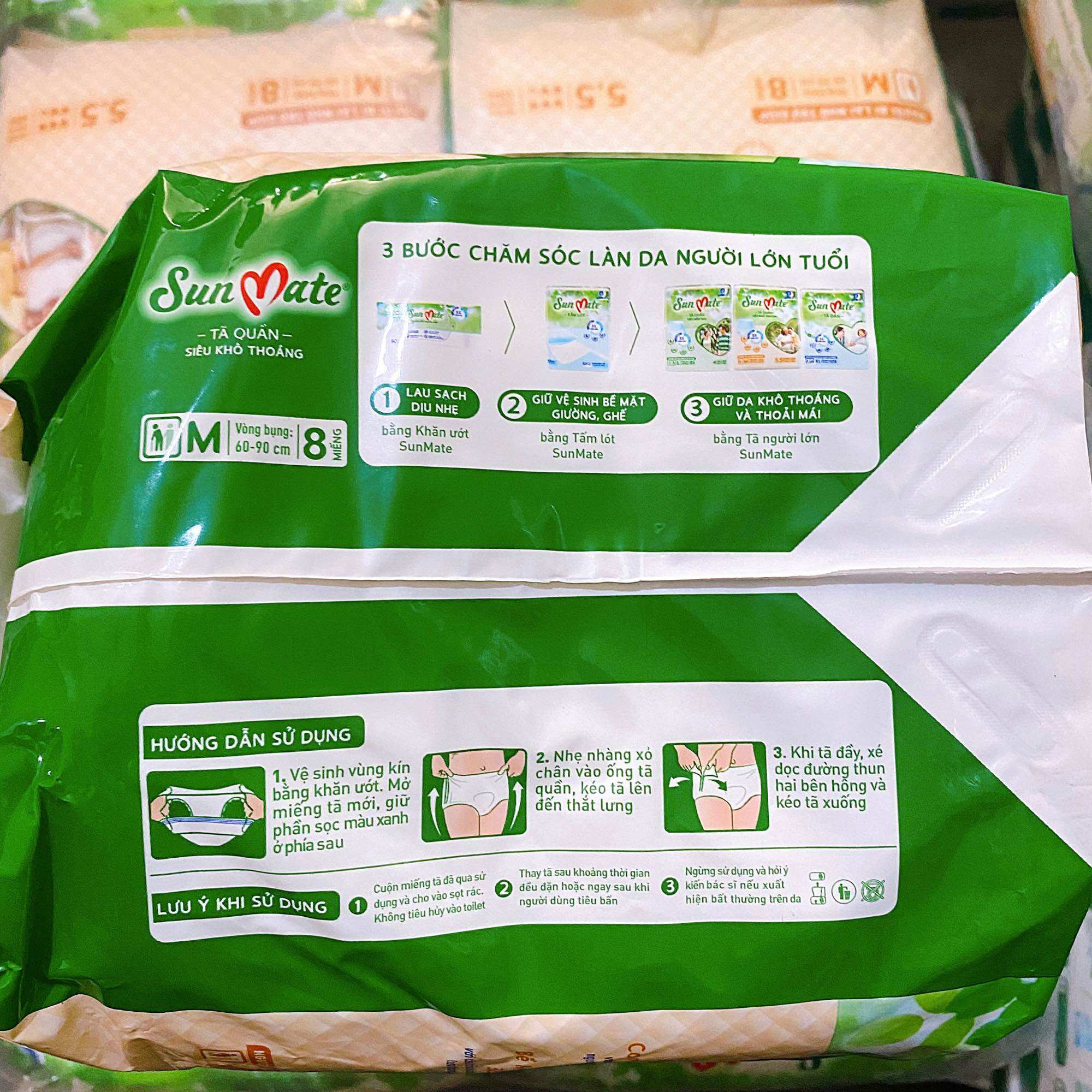 Tã quần người lớn Sunmate M8