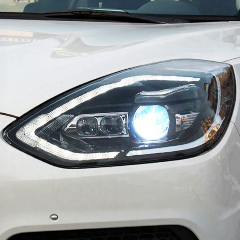 Ford Escort 2019 Headlight Kit Dual Beam Lens LED DRLs Flowing Turn Giá 12,818,000 Đồng*Miễn phí vận chuyển