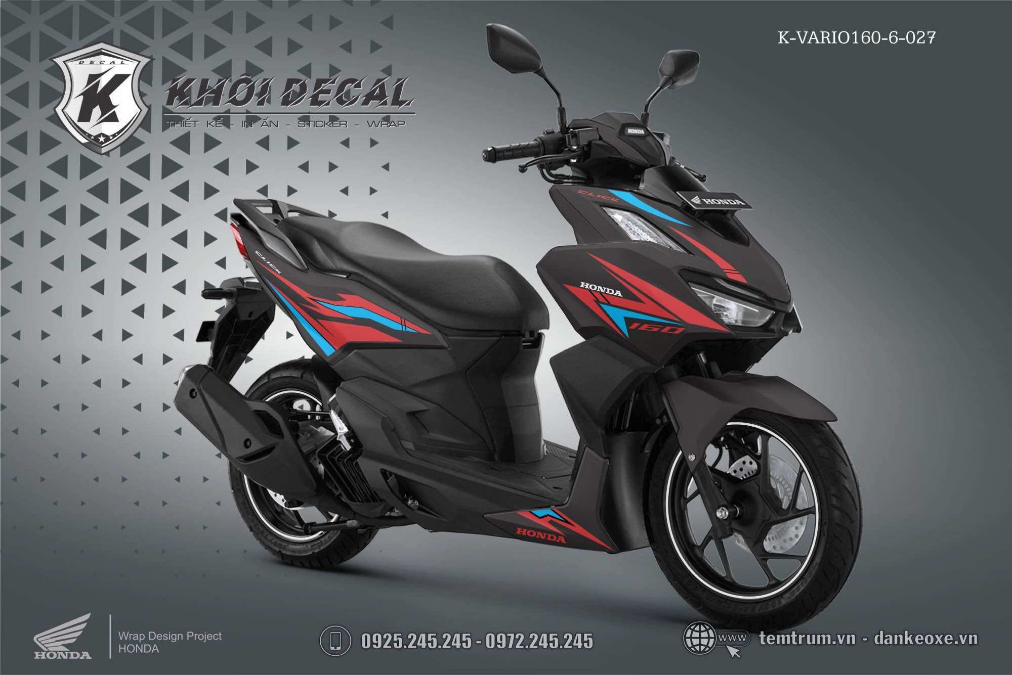 Tem Click 160 decal cao cấp