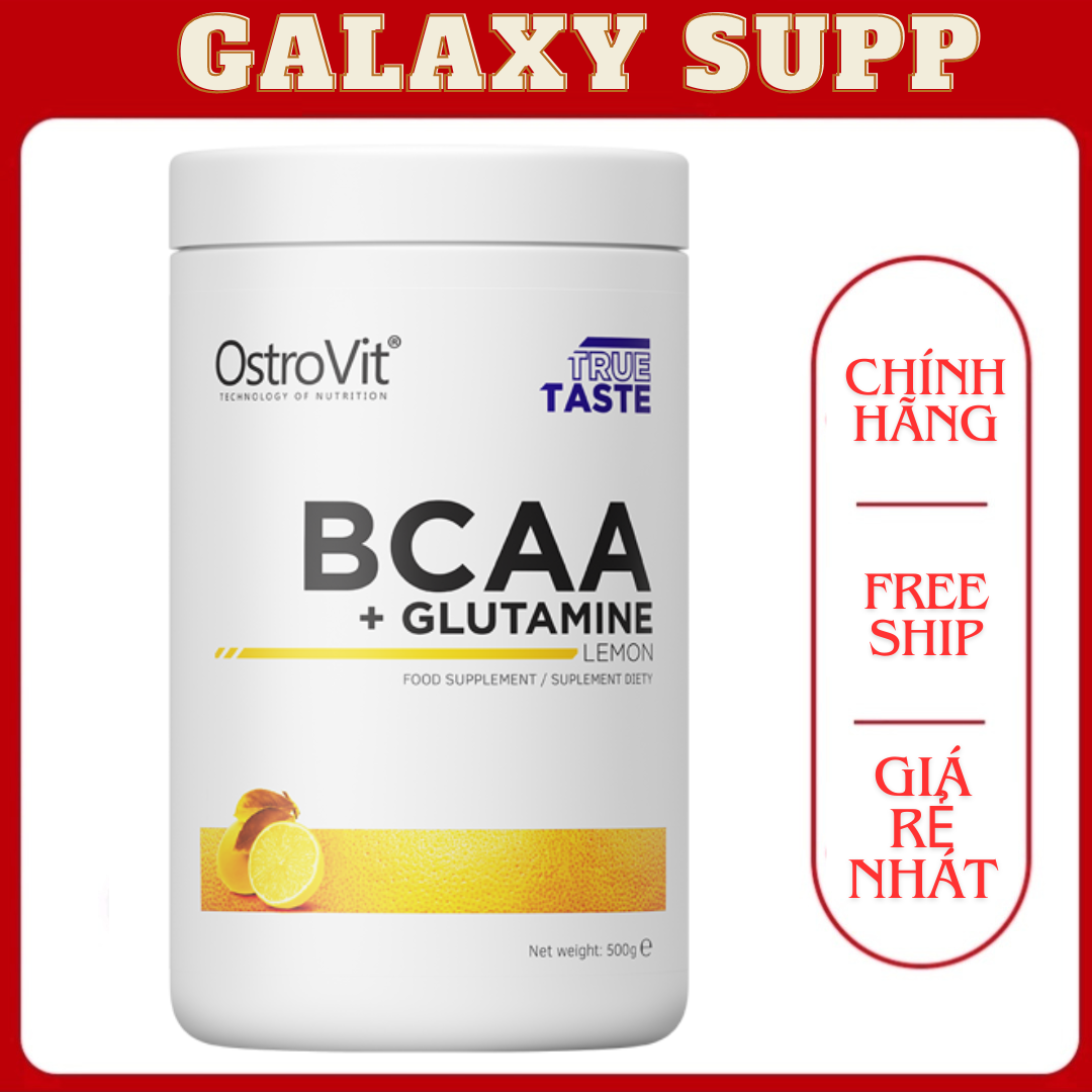 Ostrovit bcaa + glutamine tăng cơ phục hồi cơ bắp 500g