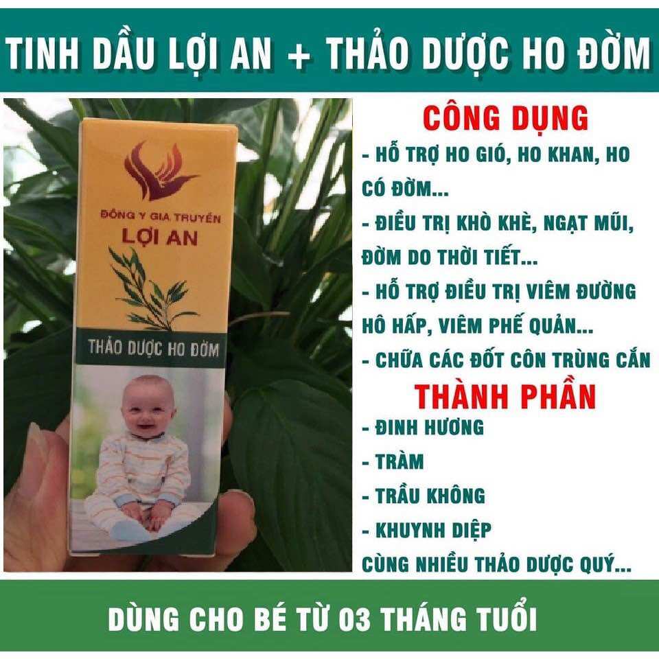 Tinh Dầu Lợi An Thảo Dược Ho Đờm
