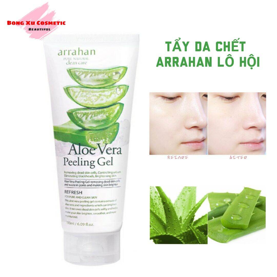 [Chính Hãng Hàn Quốc] Gel Tẩy Da Chết Tẩy Tế Bào Chết Hương Lô Hội - Arrahan Aloe Vera Peeling Gel - 180Ml