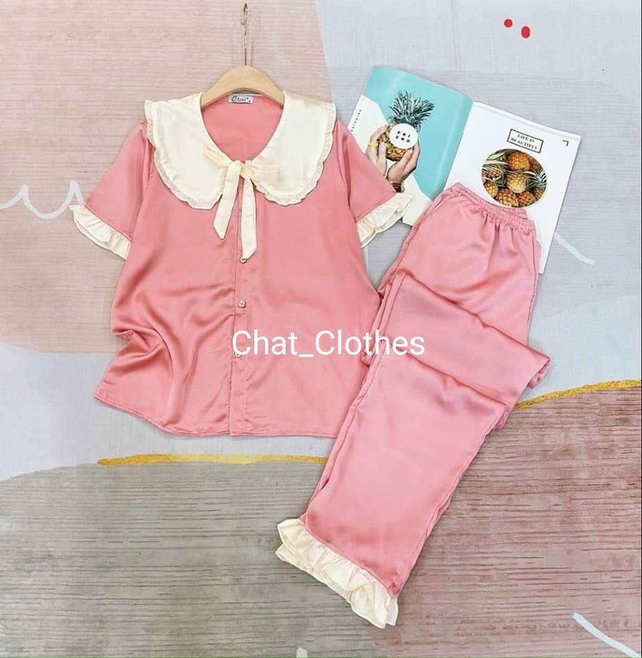 Bộ lụa bèo tay cộc quần dài siêu xinh