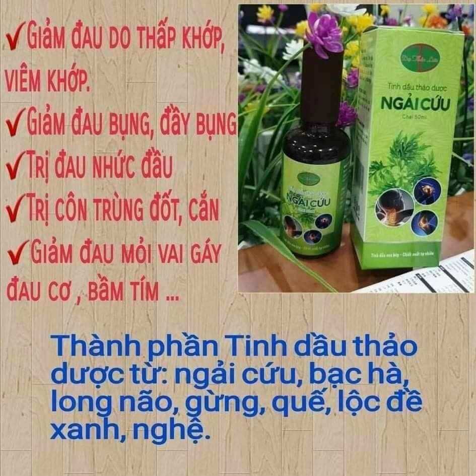 Tinh dầu ngải cứu dạ thảo liên Mua tinh dầu được tặng 1 cây lăn