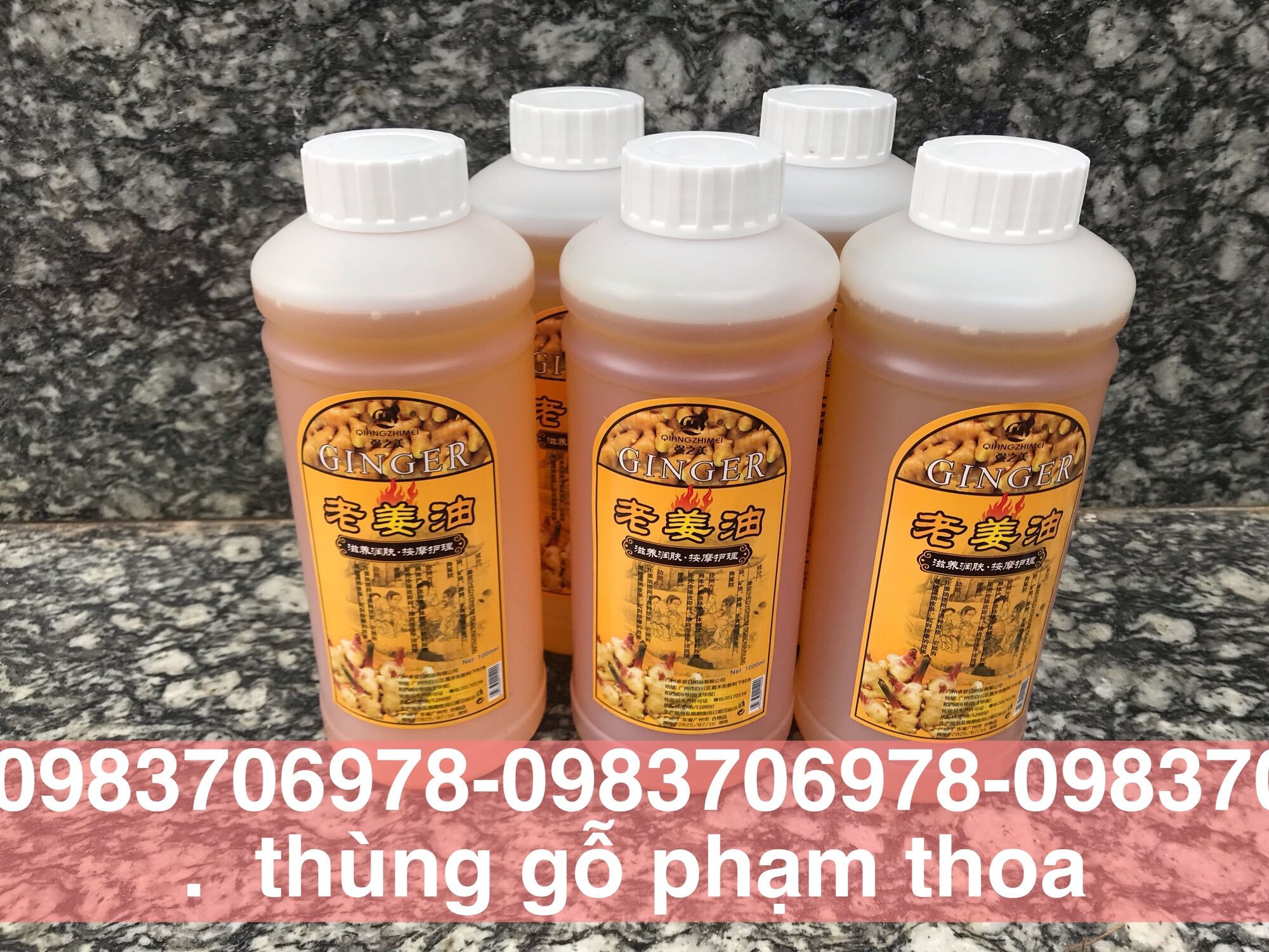 Tinh dầu gừng nóng làm body