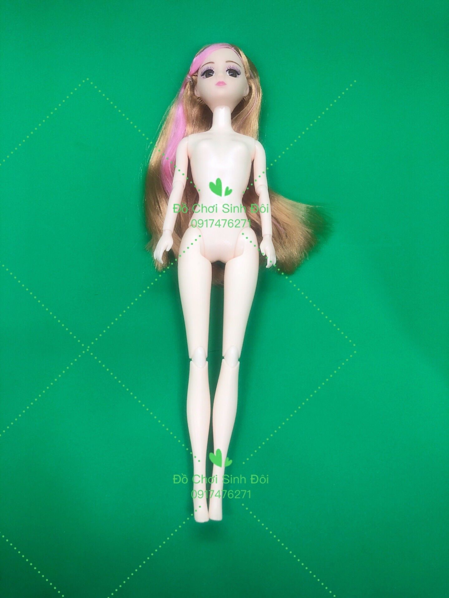 Búp bê 30 cm - thân 11 khớp mắt 3D