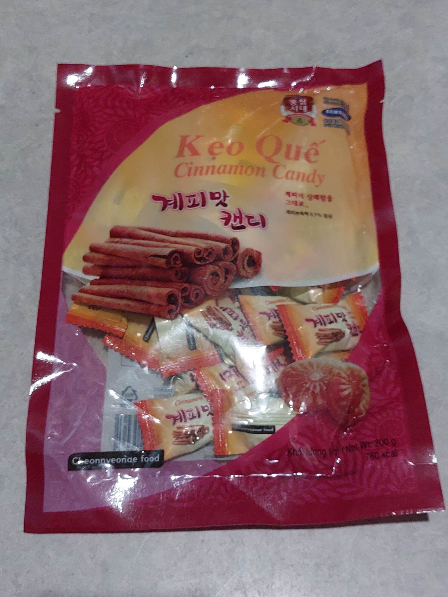 Kẹo Quế Cứng Hàn Quốc (đóng gói tại Hàn/Việt Nam)