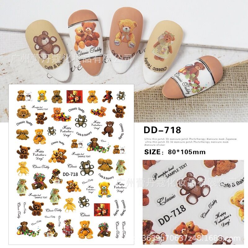 Sticker DH 445 trang trí móng nail