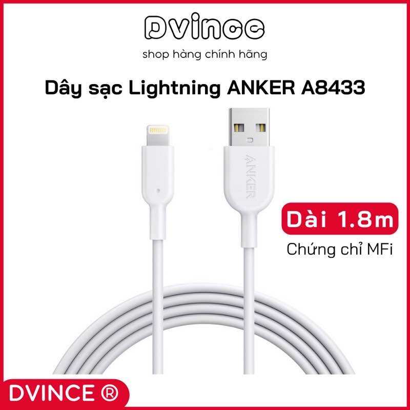 Dây cáp sạc Lightning ANKER A8152 | A8433 - Hàng chính hãng