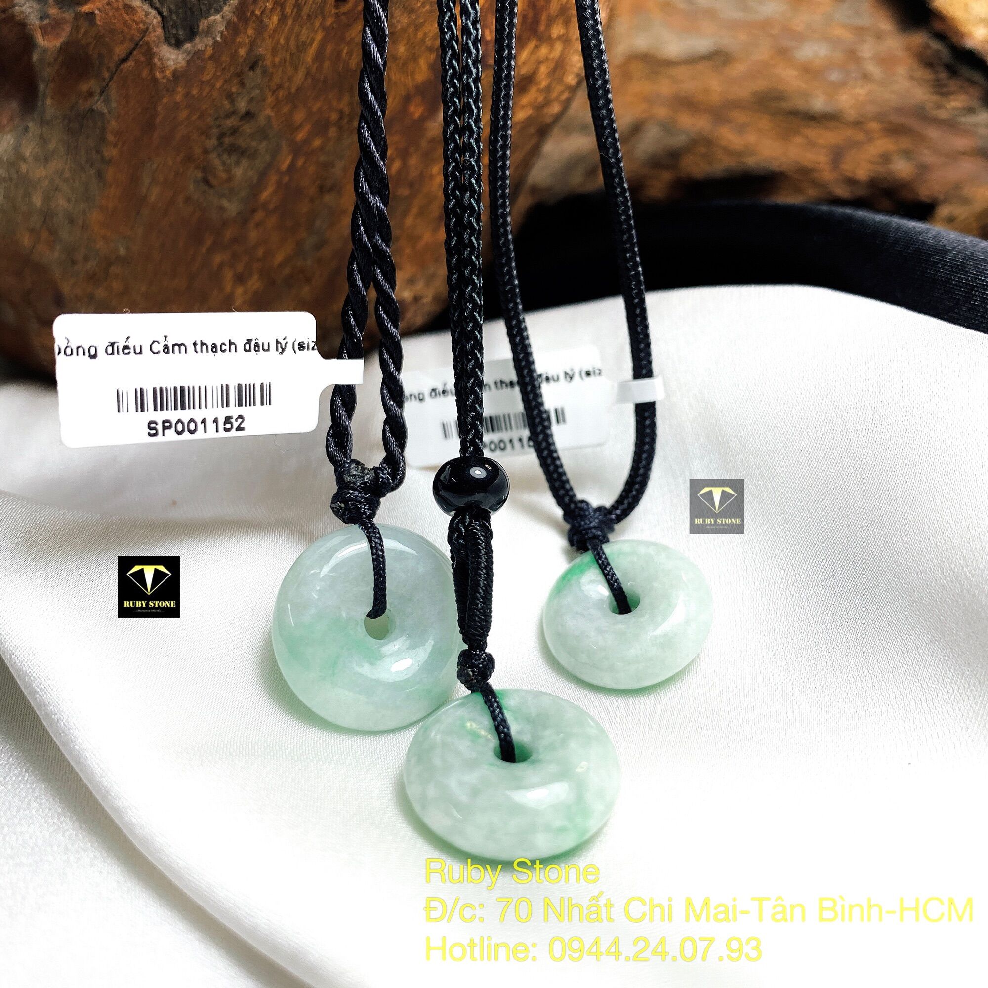Đồng điếu Ngọc Cẩm Thạch bình an cho bé