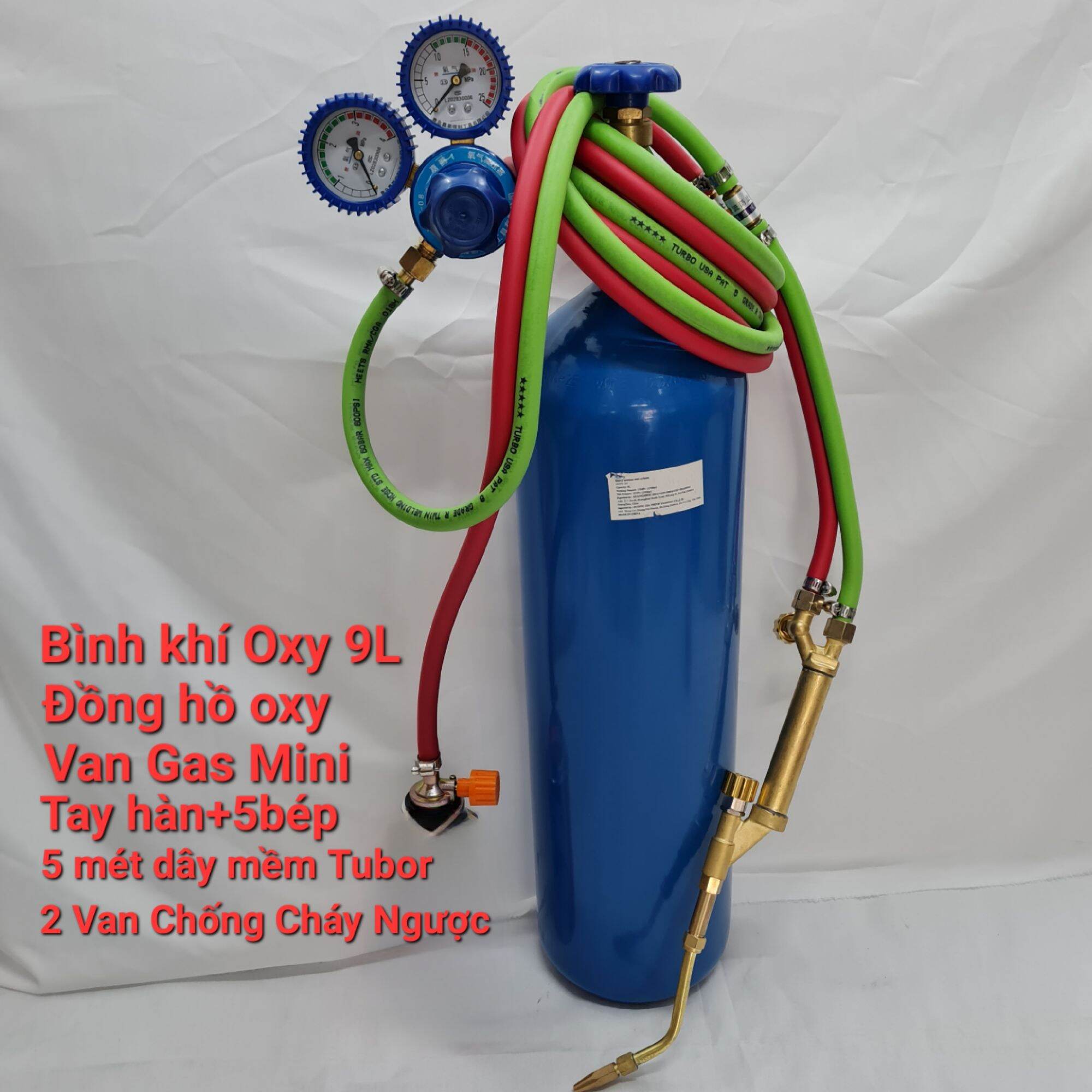 Gas Welding Set (Oxygen + Gas) for Refrigeration Technicians