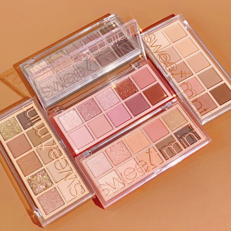 Bảng mắt 10 ô nhũ lấp lánh Sweet mint