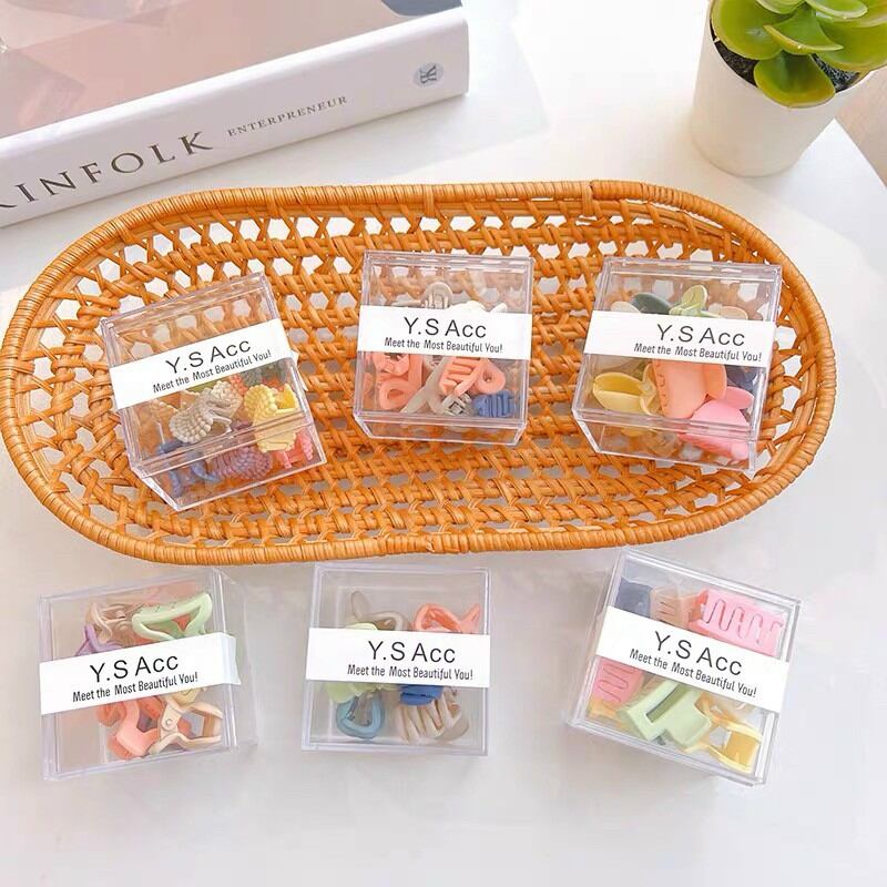 Set 10 Kẹp Tóc Mini Dễ Thương Cho Bé Gái, Combo 10 Cặp Tóc Cute