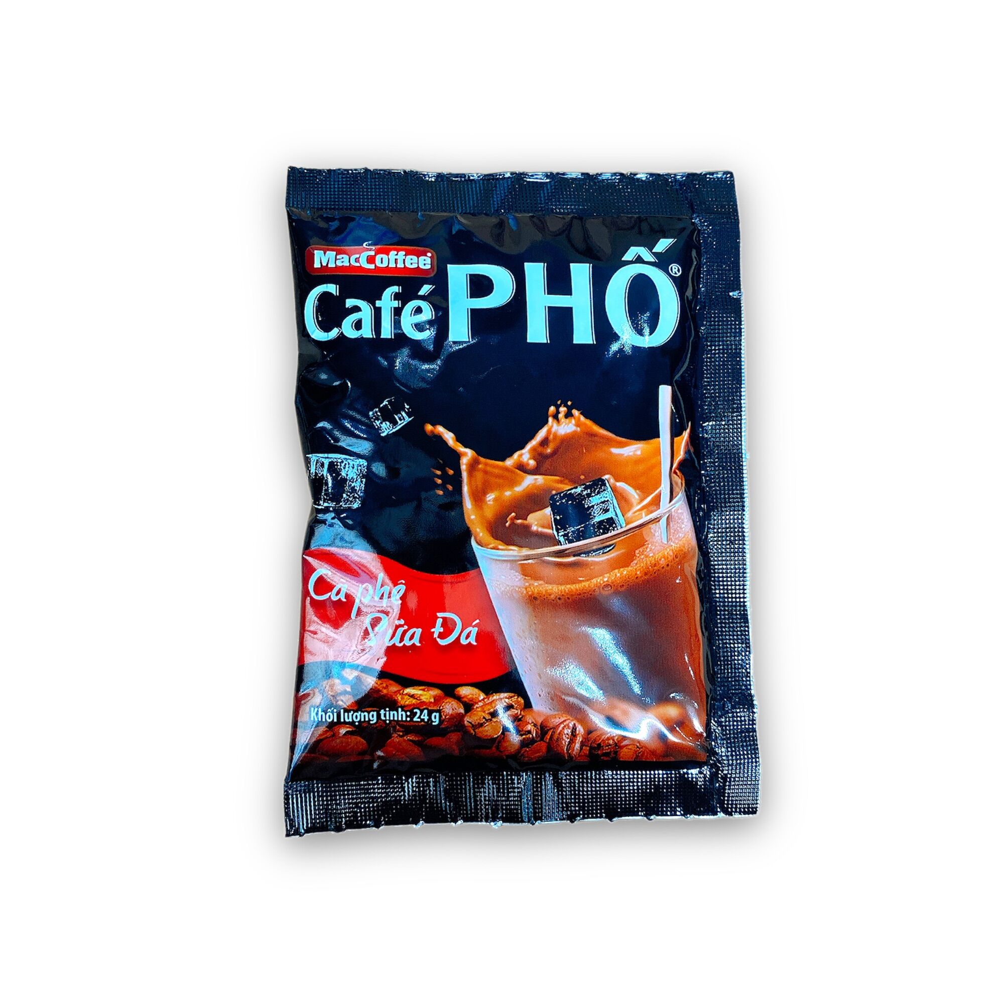 Bịch 30 gói ( mỗi gói 24gram) cà phê sữa đá cafe Phố Maccoffee (Date mới 12 tháng)
