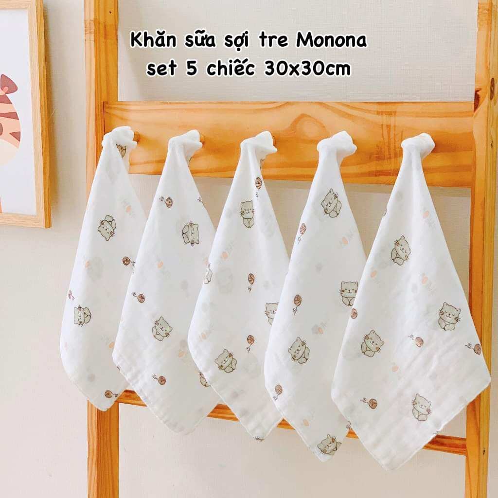 Khăn sữa sợi tre Monona Organic