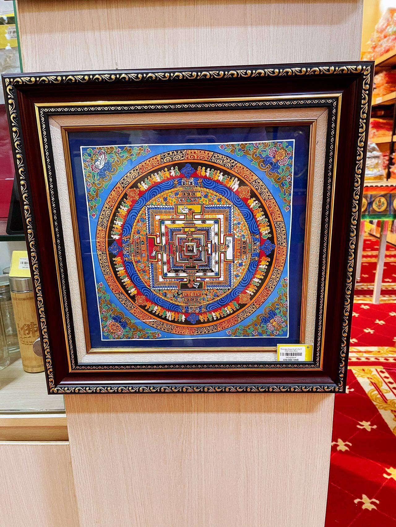Tranh Mandala Nepal có khung (CHÁT CHỌN MẪU)