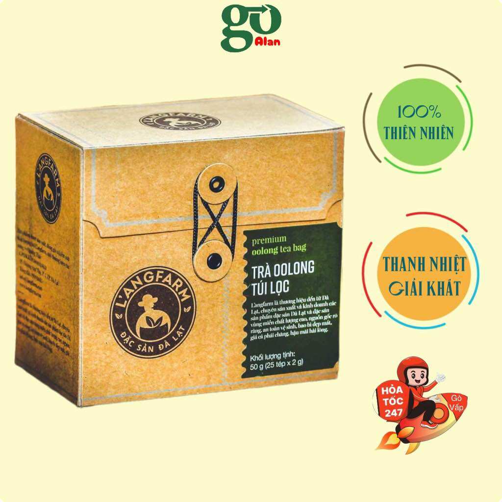 [HCM]Hộp Trà Oolong Túi Lọc 25 Túi Langfarm Đà Lạt
