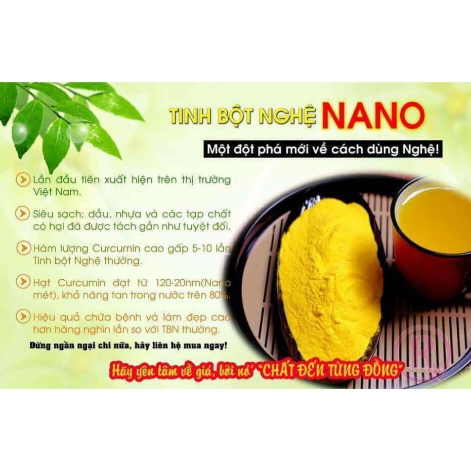 tinh bột nghệ Nano Tâm An nguyên chất 100%