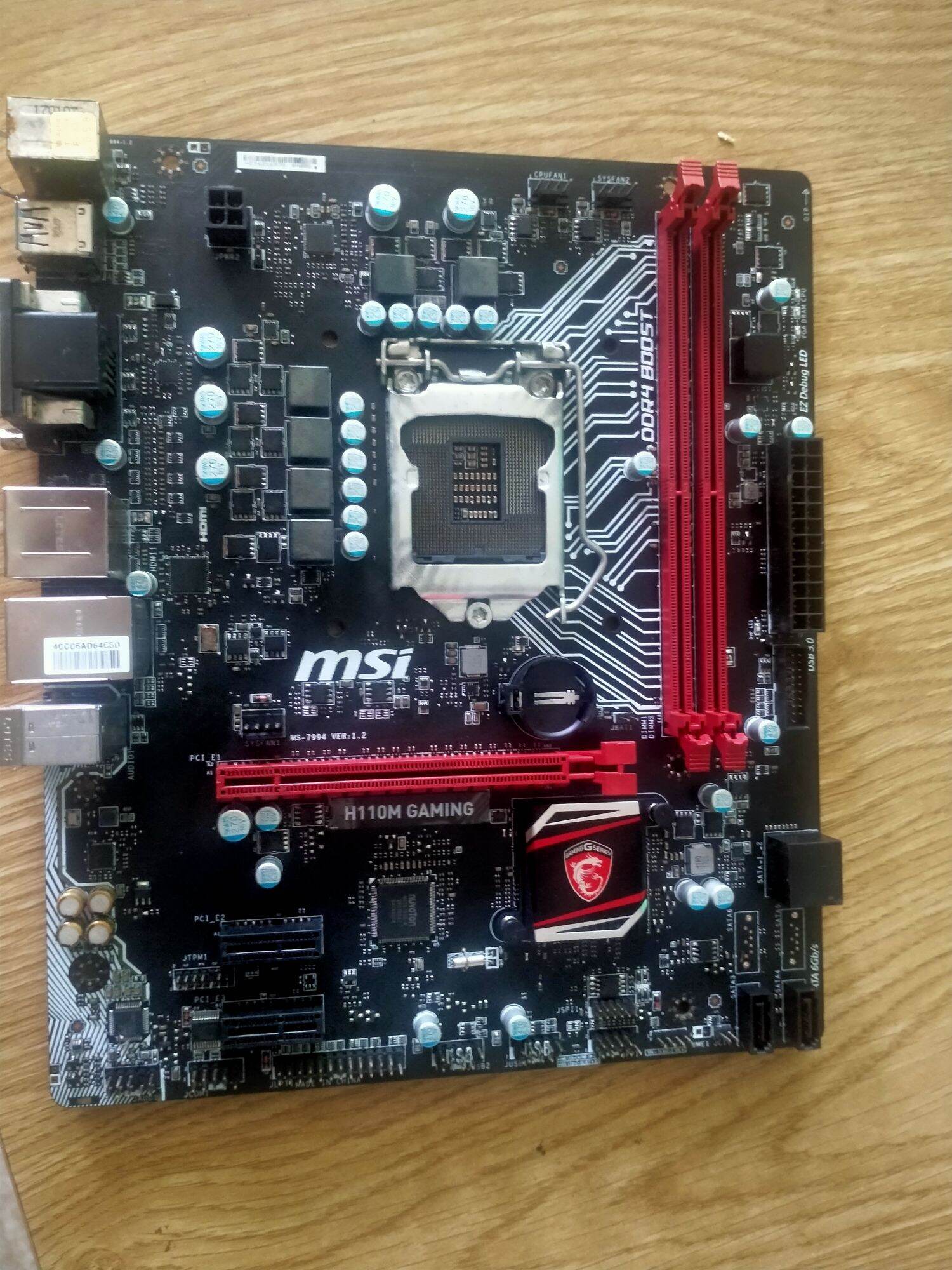 mainboard MSI h110 GAMING (2khe)