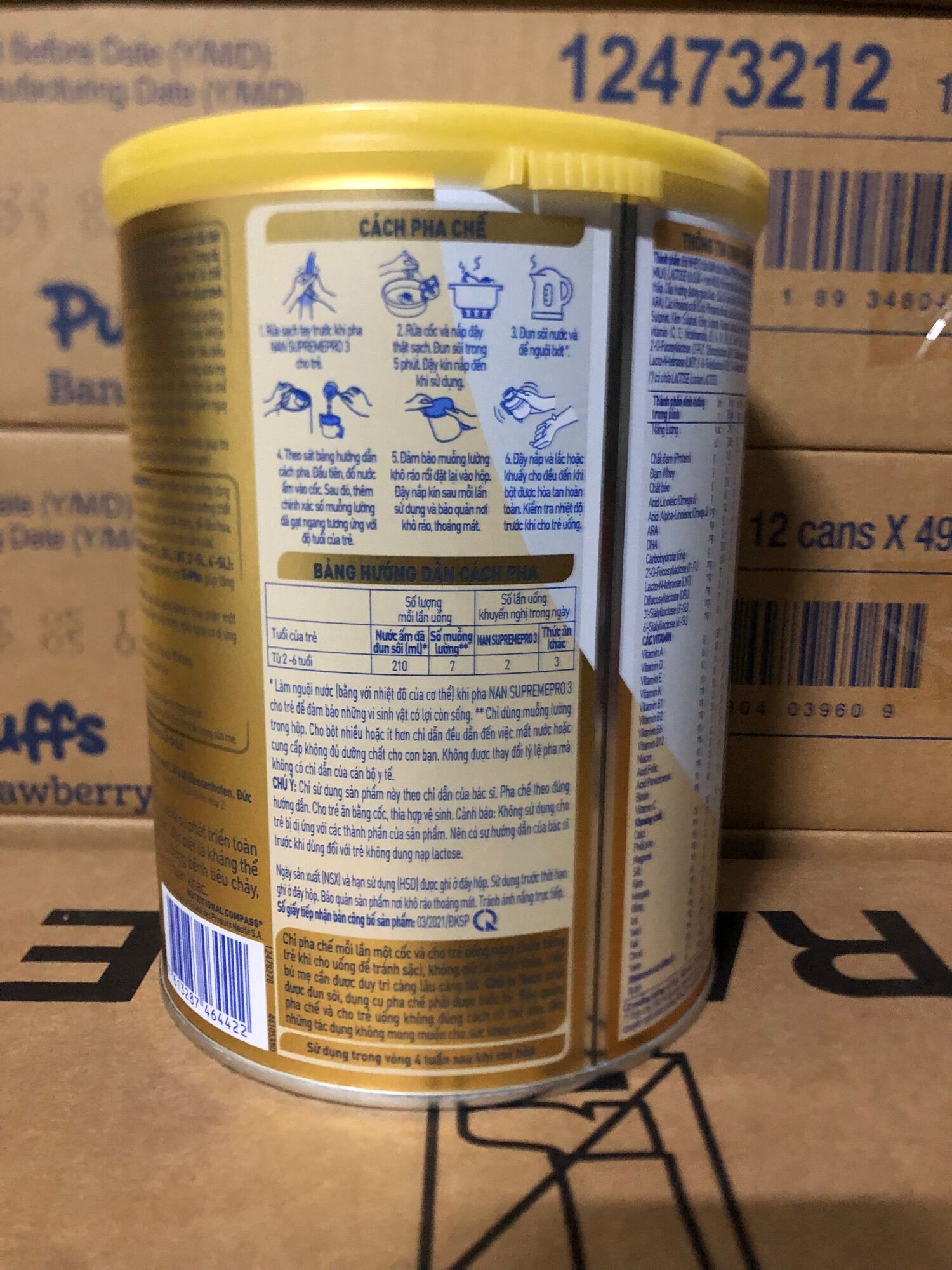 Sữa Bột Nestle Nan Supreme PRO 3 - Hộp 800g
