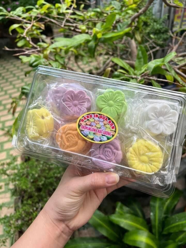 Bánh in nhân dừa non hộp 500gr