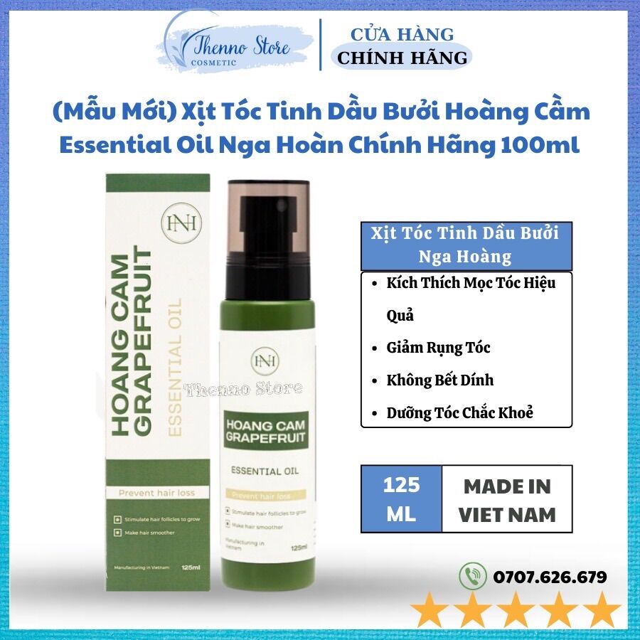 [HCM]Tinh dầu bưởi xịt tóc Hoàng Cầm mẫu mới