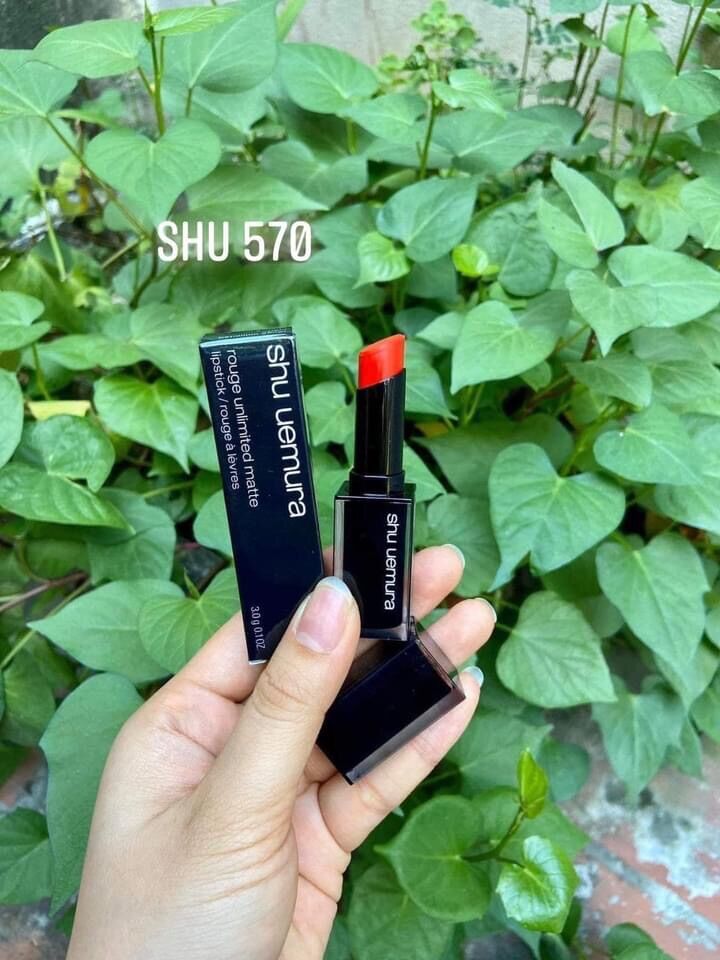 Son Shu Uemera màu đỏ cam màu 570