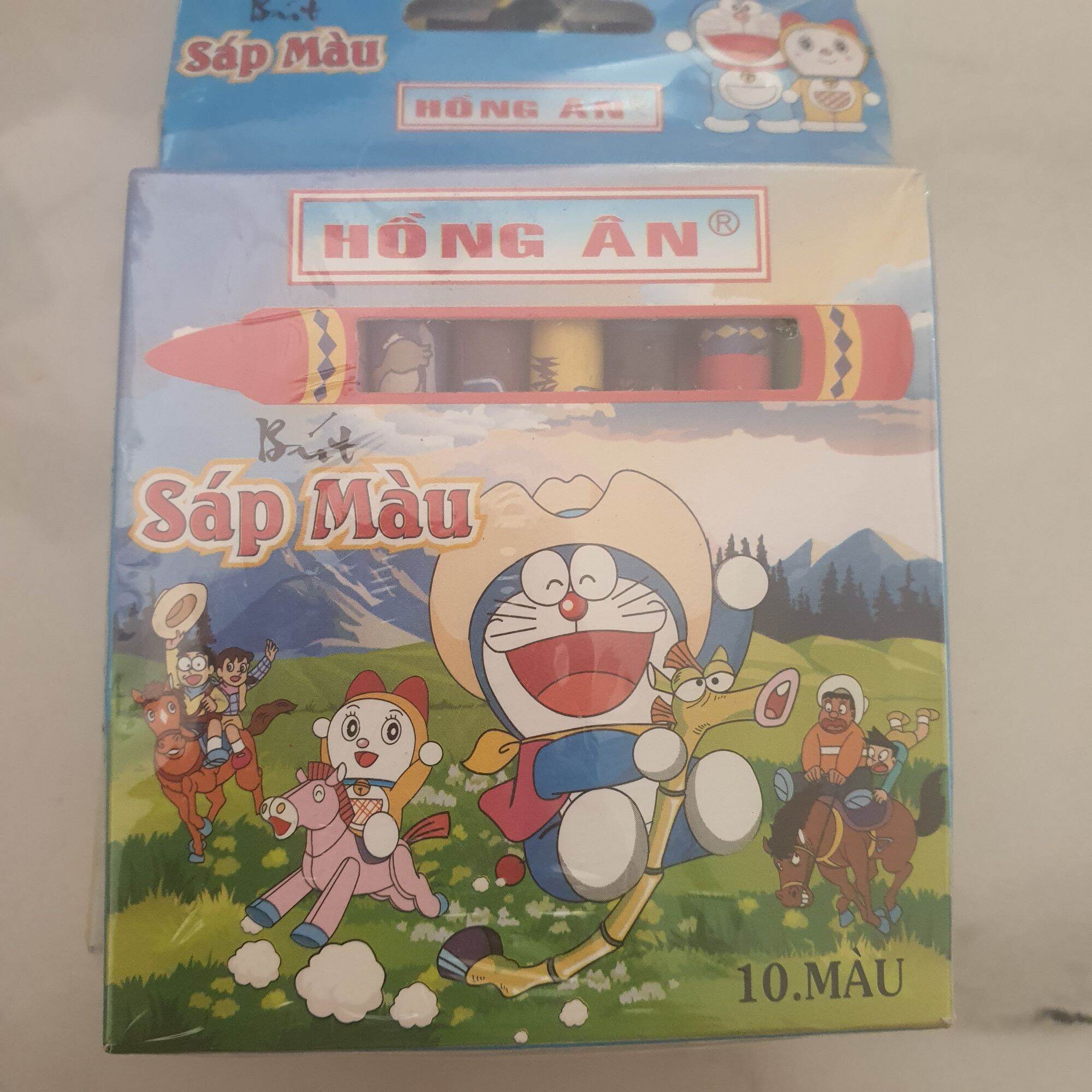 Bút chì màu sáp loại 10 màu