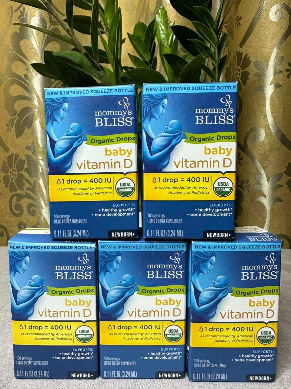 Vitamin D3 hữu cơ Mommy Bliss (3.24ml - 100 giọt)