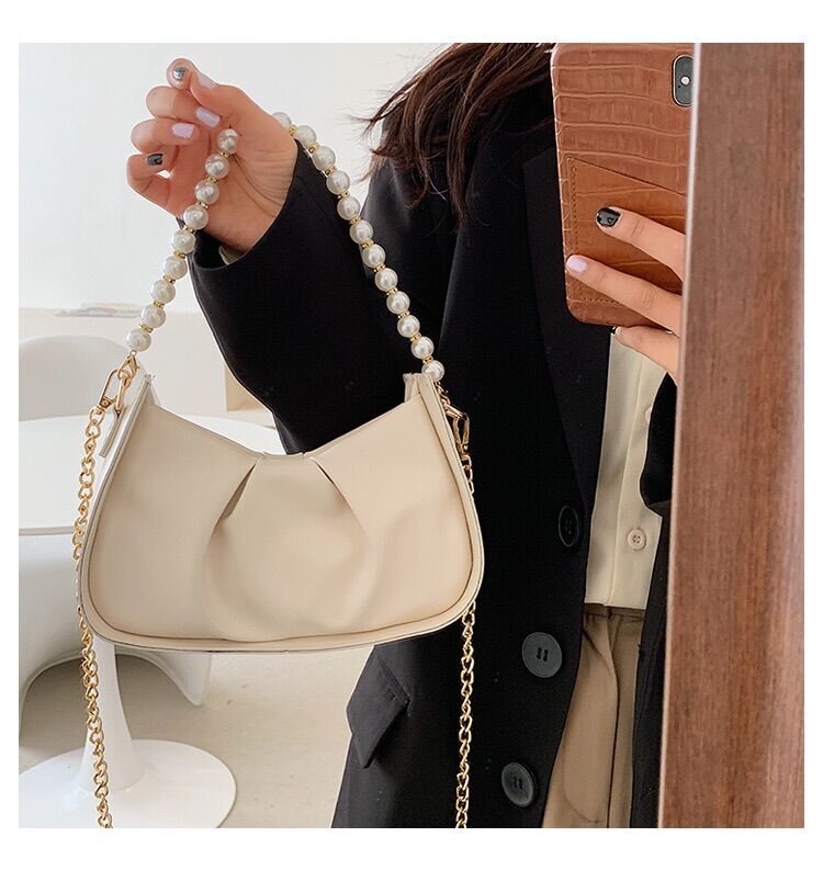 Túi xách nữ sang trọng dây hạt cườm xách tay đẹp 2021