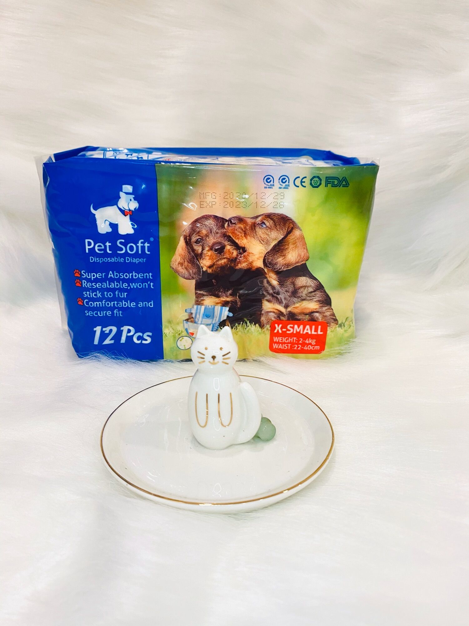 Bỉm tã Pet Soft cho chó mèo cái size XS(2-4kg)