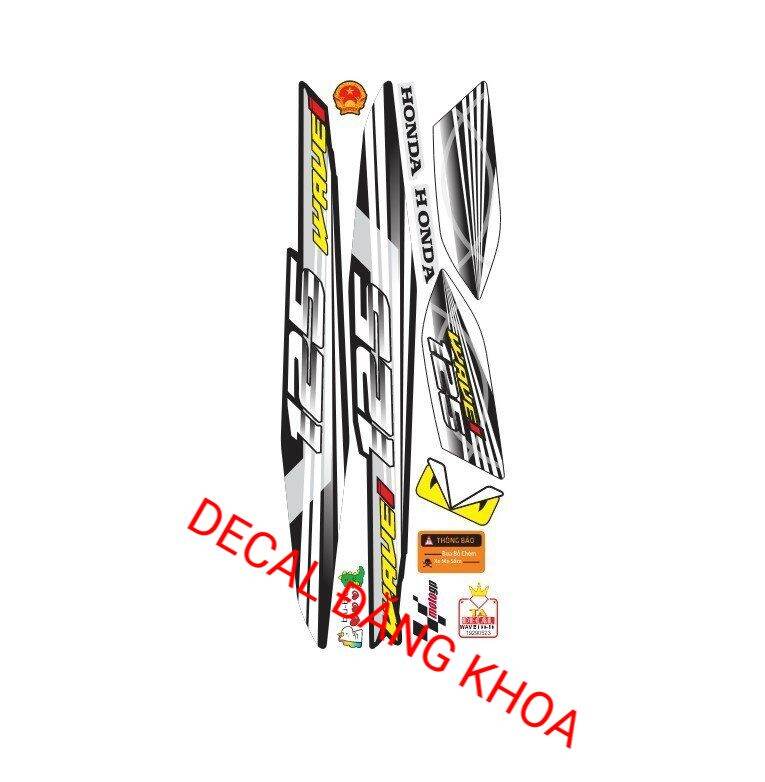 Tem xe WAVE 100 mẫu số 125i mới