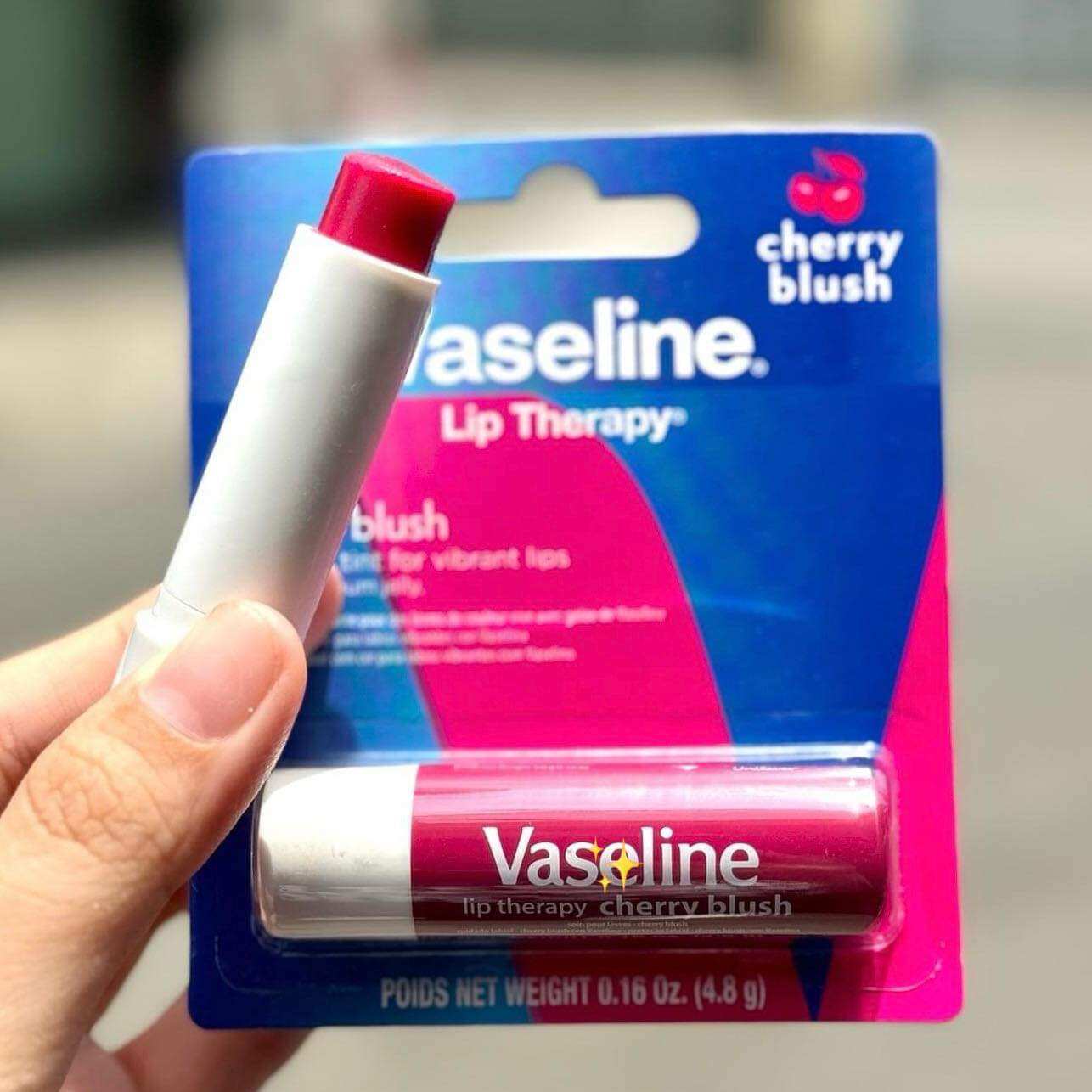 [ mẫu mới ] Son Dưỡng Môi Vaseline Lip Therapy Blush Cherry Chính Hãng