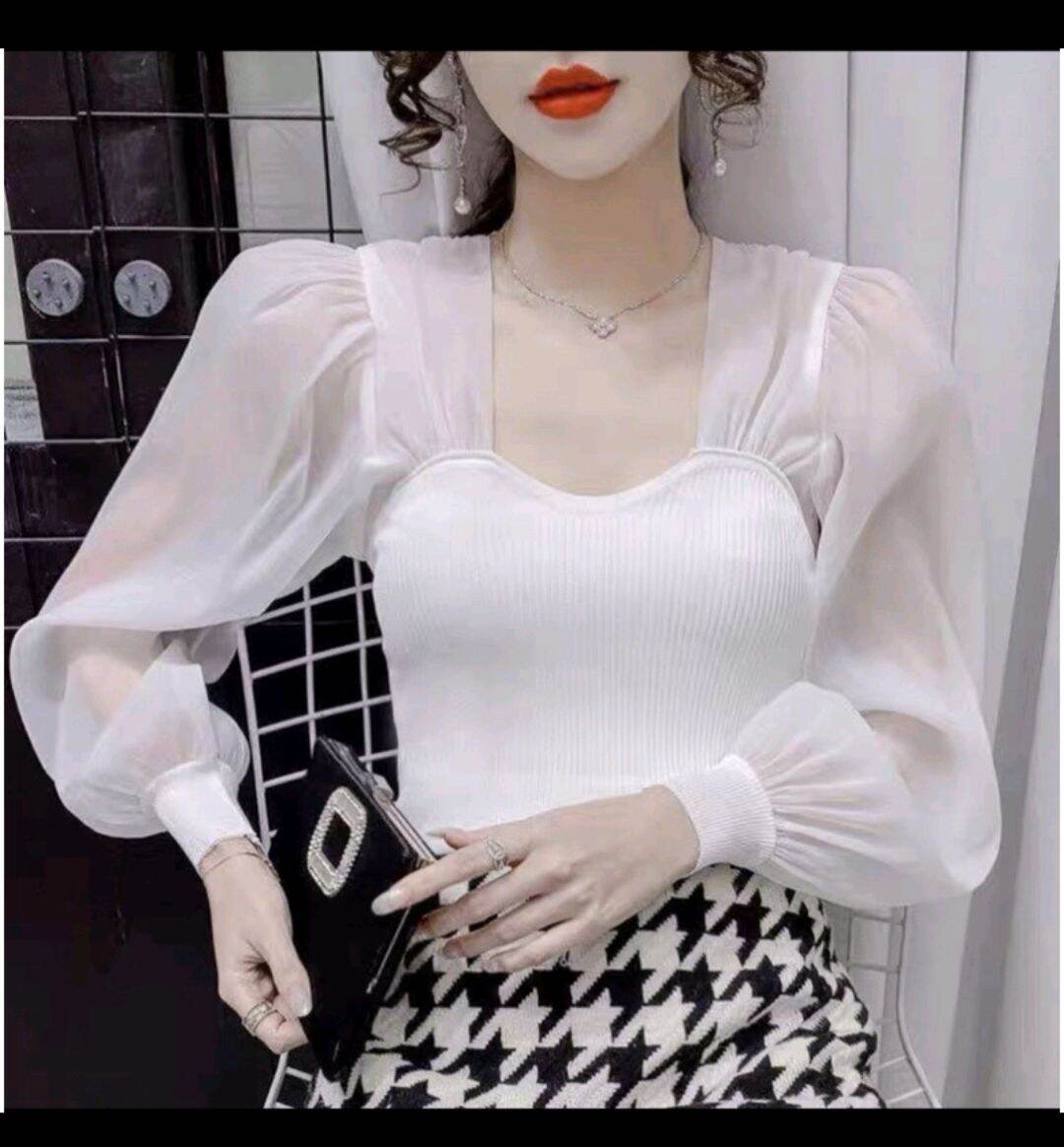 Áo kiểu nữ tay voan phồng
