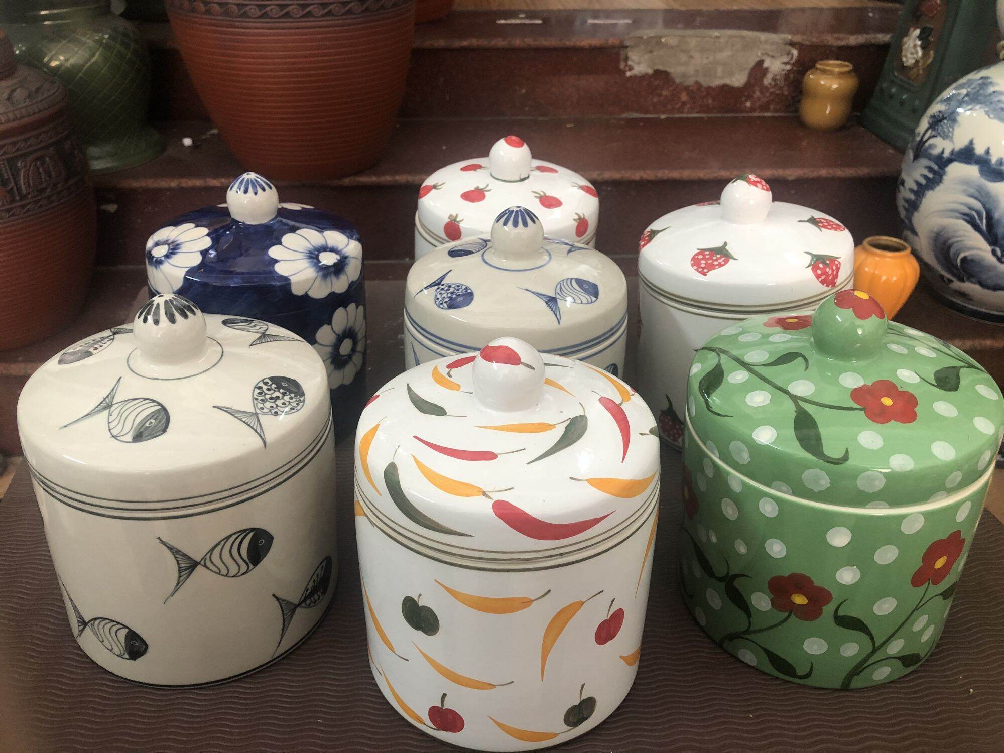 [HCM]Hũ muối dưa cà gốm sứ Bát Tràng cao cấp 3.8 lít